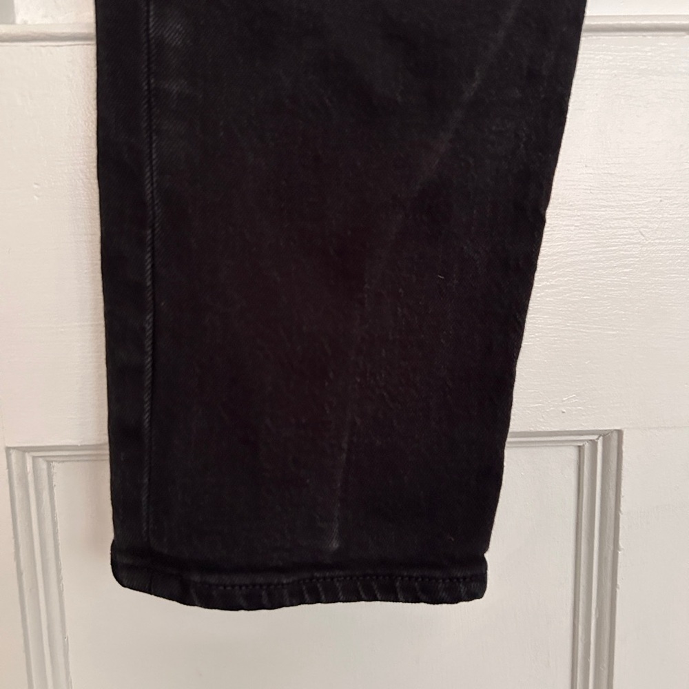 Women’s Levi’s Wedgie Straight Black Jeans Size 24 - Picture 6 of 10